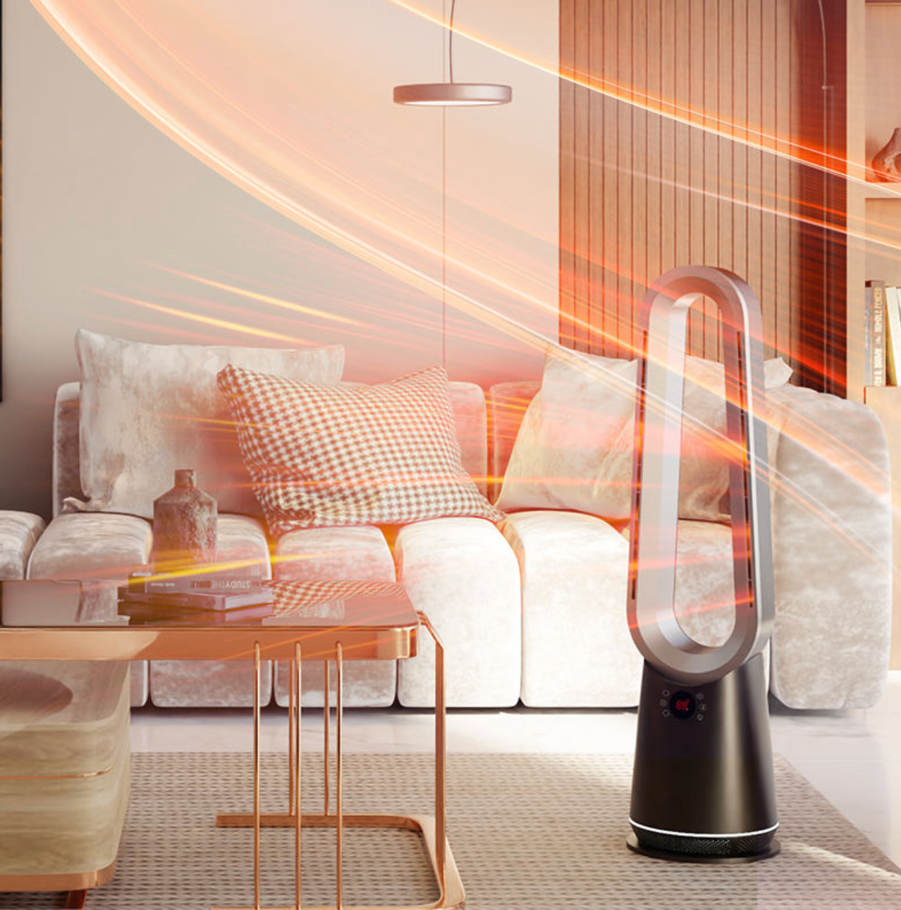 Smart Bladeless Tower Fan