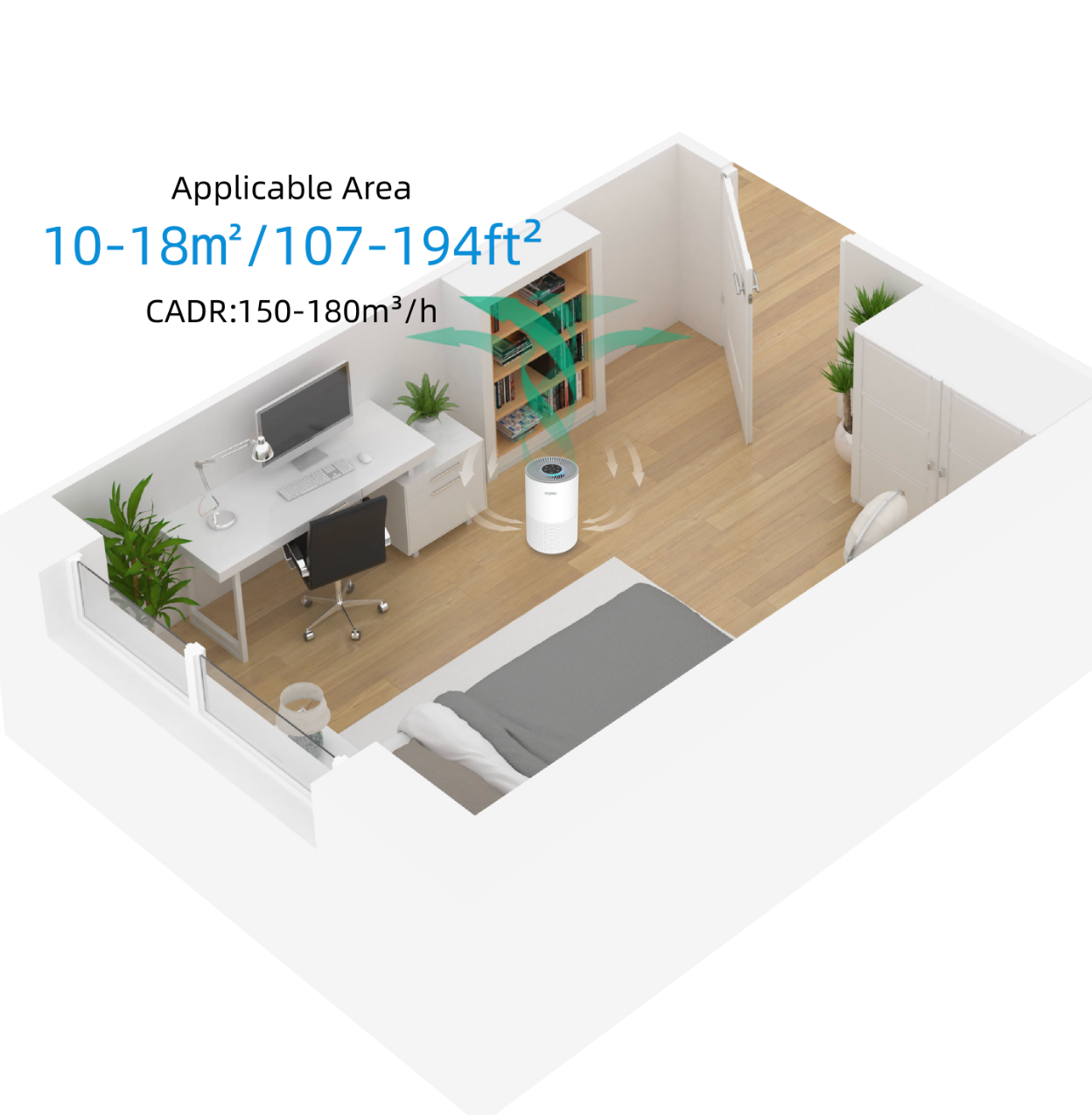 H13 HEPA 4-Stage Air Purifier
